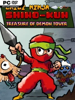 Chibi Ninja Shino-kun: Treasure of Demon Tower Cover Art
